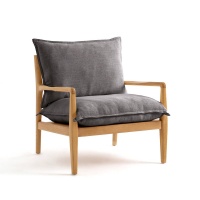 Кресло Из вискозной ткани Dilma единый размер серый AM.PM  фото, kupilegko.ru